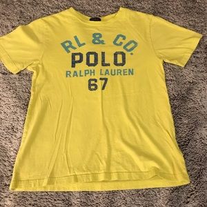 Neon yellow boys Ralph Lauren t-shirt